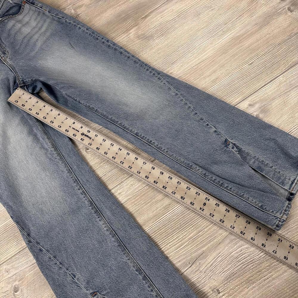 American Eagle Jeans Womens 8 Reg 30x30 Light Wash Curvy 90's Bootcut Rayon Y2K - Picture 5 of 8